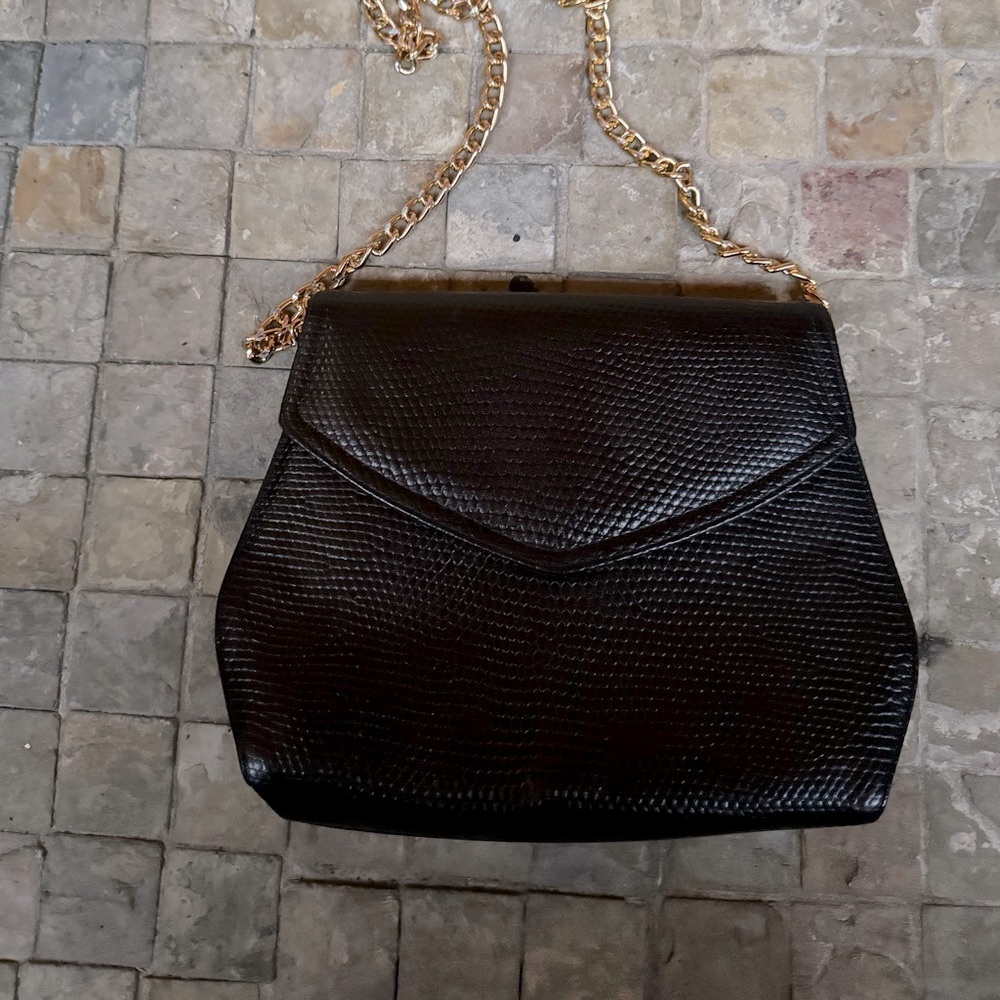 Bag with gold chain
